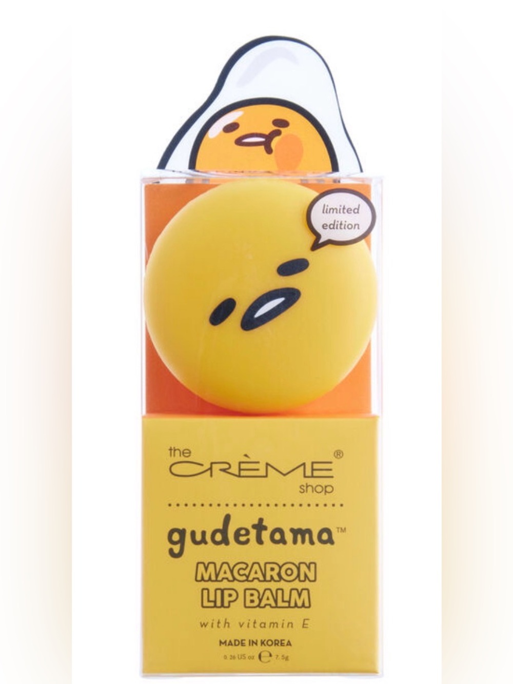The CREAME ShopxGudetama Macaron Lip Balm  NIP/NWT